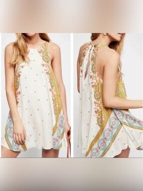 Free People Darjeeling Printed Slip Dress Floral